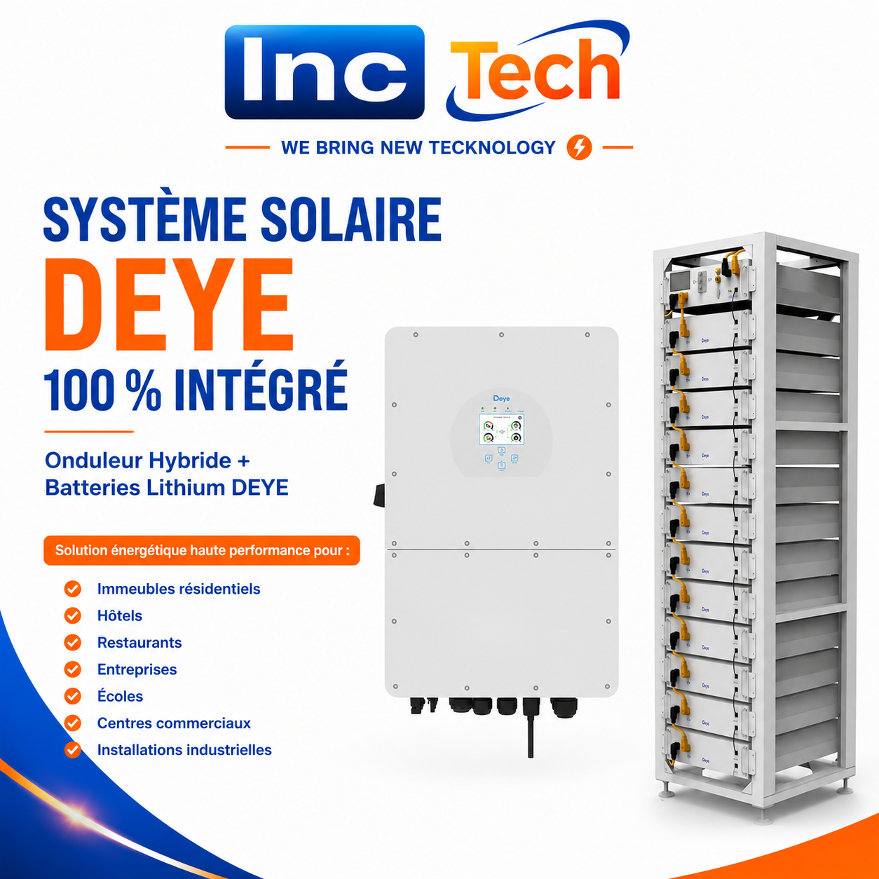 Système Solaire DEYE 100% Intégré
